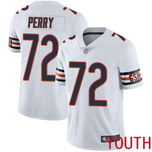 Chicago Bears Limited White Youth William Perry Road Jersey NFL Football #72 Vapor Untouchable